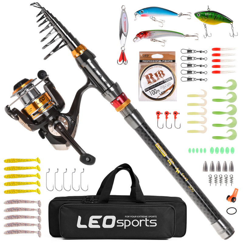 Fishing Hook Jig - Fishing Rod Spinning Reel Combo Carbon